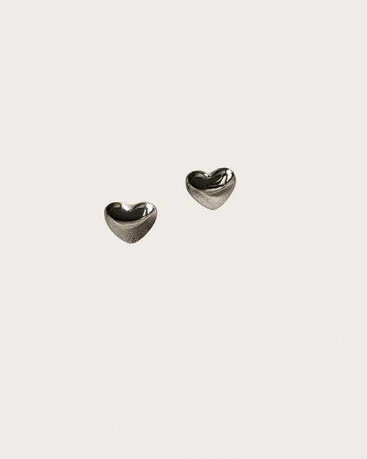 Silver heart Earrings