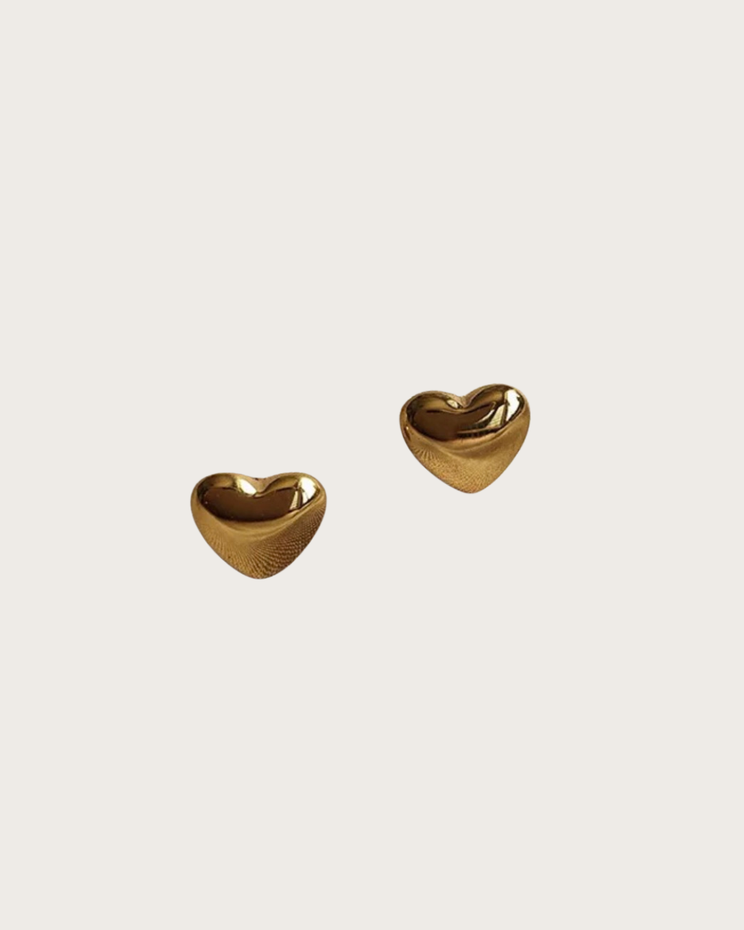 Golden Heart Earrings