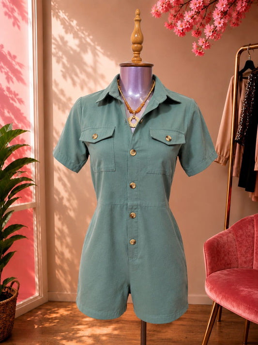 Jumper corto verde menta