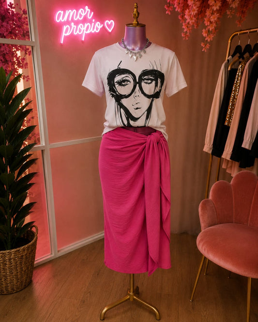 Falda Envolvente Fucsia “Valentina”