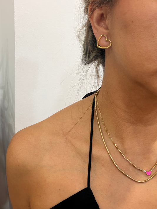 Aretes corazón